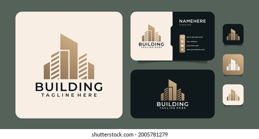 Inspirational Building Construction Logo Unique For Factory, Manager, Guidance. Logo Can Be Used For Icon, Brand, Identity, Symbol, Realty, Apartment, Rent, Hotel, And Resort