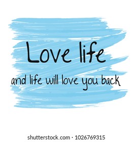Inspirational citation design at watercolor texture. Vector lettering for cards, motivational posters and t-shirt.
