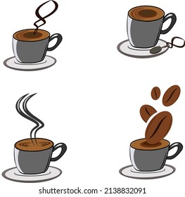 inspirational coffee cup vector design