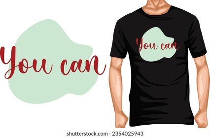 inspirational decorative phrases vector light pastel colors typography, lettering t-shirt design editable template