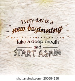 Inspirational And Encouraging Quote Vector Design