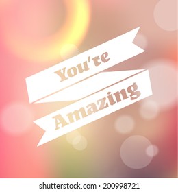 Inspirational and encouraging quote vector design
