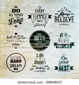 Inspirational And Encouraging Quote Vector Design