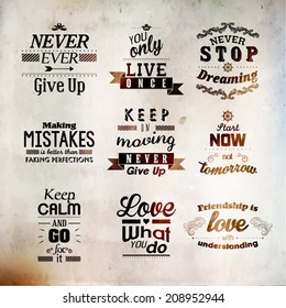 Inspirational And Encouraging Quote Vector Design