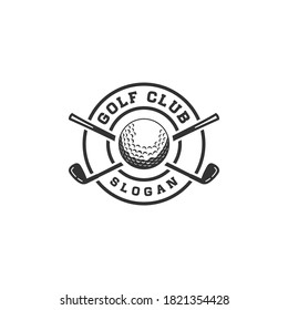 Inspirational Golf Logo On White Background