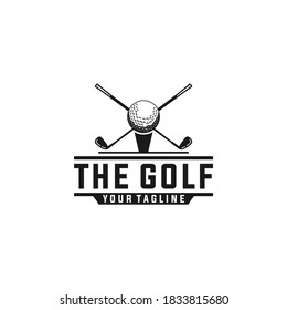 Inspirational Golf Logo On White Background