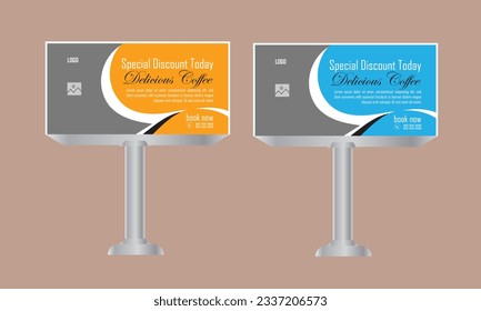 inspirational graphic design for placing photos  posting and text, Modern business concept. Billboard banner design  template for outdoor,  ideas for outdoor advertising, Creative background in EPS 10