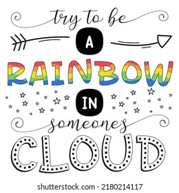 Inspirational lettering phrase. Perfect for decorations and easily editable.