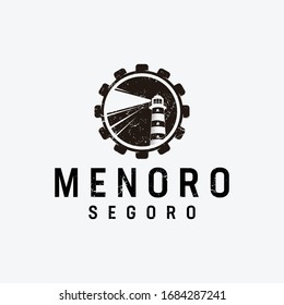 Inspirational lighthouse logo design in vintage style that suit to be placed everywhere