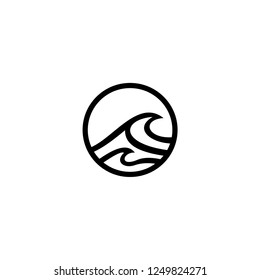 inspirational logo design / circular wave