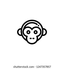 inspirational logo design / monkey line art