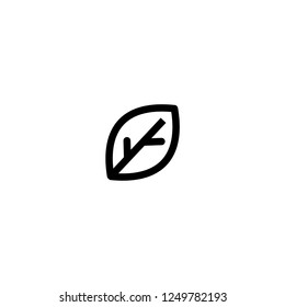 inspirational logo design / simple leaf icon