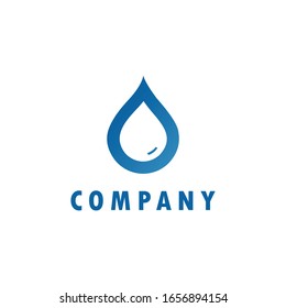 Inspirational logo: simple and elegant water drops. This logo is suitable for business, cleanliness etc.