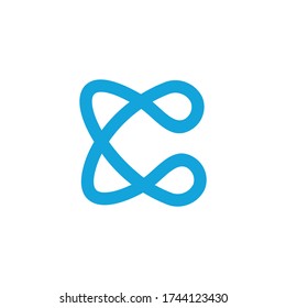 Inspirational logo: simple letter C logo. logo suitable for technology companies etc.