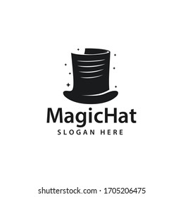 Inspirational logo that combine between hat and magic concept