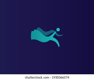 Inspirational logo vector with vibrant color theme.