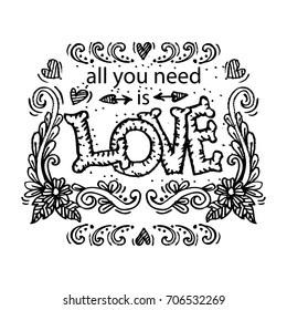 Inspirational message - All You Need Is Love