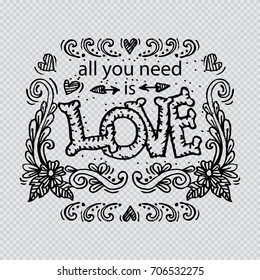 Inspirational message - All You Need Is Love