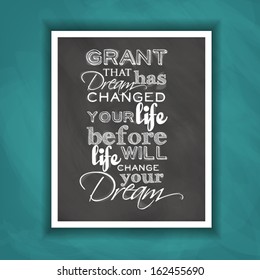 inspirational and motivational quotes poster by  Effects poster, frame, colors background and colors text are editable. Ideal for print poster, card, shirt, mug.