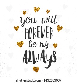 Inspirational and motivational text. Beautiful phrase, message or quote on a white background. Vector illustration.