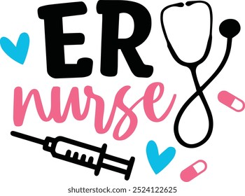 Inspirational nurse vector design with motivational quote, perfect for medical professionals, healthcare workers, and nursing appreciation materials. Ideal for t-shirt designs, posters, and social med