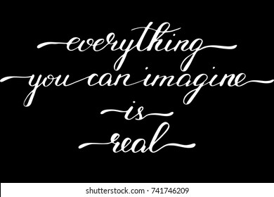 Inspirational phrase handwritten text vector