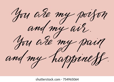 Inspirational phrase handwritten text vector