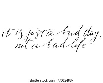 Inspirational phrase handwritten text vector