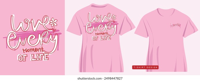 Inspirational positive happy quote typography. Vector illustration design for fashion, t shirt, slogan tee, print, poster, graphic, sticker.