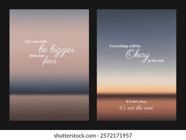 Inspirational posters with motivational quotes. Elegant typography. Motivational quotes inspire and uplift. Perfect for decor and positivity. Aesthetic inspirational quote poster template vectors.