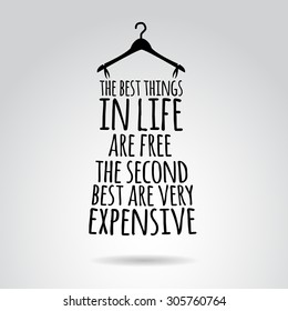 Inspirational quotation about style. Vector art.