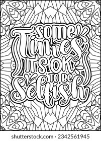 Inspirational quote coloring page for adults. Motivational quote coloring page. Affirmative quote coloring page. Positive quote coloring page for kids. Motivational Swear word. Motivational typography
