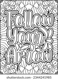 Inspirational quote coloring page for adults. Motivational quote coloring page. Affirmative quote coloring page. Positive quote coloring page for kids. Motivational Swear word. Motivational typography