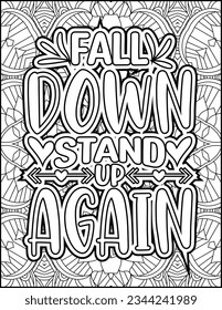 Inspirational quote coloring page for adults. Motivational quote coloring page. Affirmative quote coloring page. Positive quote coloring page for kids. Motivational Swear word. Motivational typography
