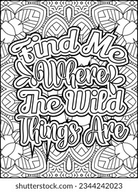 Inspirational quote coloring page for adults. Motivational quote coloring page. Affirmative quote coloring page. Positive quote coloring page for kids. Motivational Swear word. Motivational typography