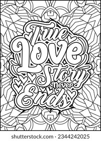 Inspirational quote coloring page for adults. Motivational quote coloring page. Affirmative quote coloring page. Positive quote coloring page for kids. Motivational Swear word. Motivational typography