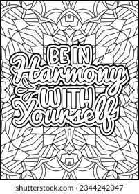 Inspirational quote coloring page for adults. Motivational quote coloring page. Affirmative quote coloring page. Positive quote coloring page for kids. Motivational Swear word. Motivational typography