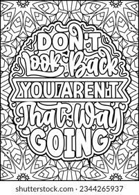 Inspirational quote coloring page for adults. Motivational quote coloring page. Affirmative quote coloring page. Positive quote coloring page for kids. Motivational Swear word. Motivational typography