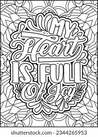 Inspirational quote coloring page for adults. Motivational quote coloring page. Affirmative quote coloring page. Positive quote coloring page for kids. Motivational Swear word. Motivational typography