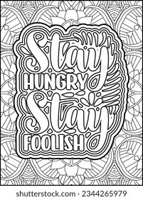 Inspirational quote coloring page for adults. Motivational quote coloring page. Affirmative quote coloring page. Positive quote coloring page for kids. Motivational Swear word. Motivational typography