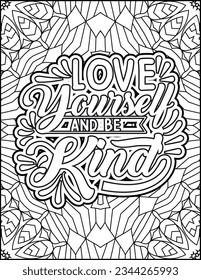 Inspirational quote coloring page for adults. Motivational quote coloring page. Affirmative quote coloring page. Positive quote coloring page for kids. Motivational Swear word. Motivational typography