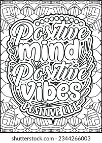 Inspirational quote coloring page for adults. Motivational quote coloring page. Affirmative quote coloring page. Positive quote coloring page for kids. Motivational Swear word. Motivational typography