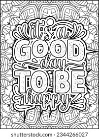 Inspirational quote coloring page for adults. Motivational quote coloring page. Affirmative quote coloring page. Positive quote coloring page for kids. Motivational Swear word. Motivational typography