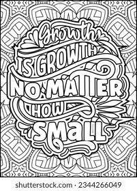 Inspirational quote coloring page for adults. Motivational quote coloring page. Affirmative quote coloring page. Positive quote coloring page for kids. Motivational Swear word. Motivational typography
