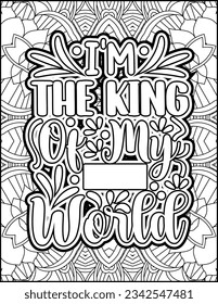 Inspirational quote coloring page. Motivational quote coloring page. Affirmative quote coloring page. Positive quote coloring page. Good vibes. Motivational Swear word. Motivational typography.