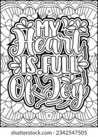 Inspirational quote coloring page. Motivational quote coloring page. Affirmative quote coloring page. Positive quote coloring page. Good vibes. Motivational Swear word. Motivational typography.