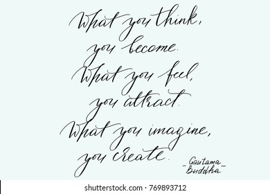 Inspirational quote handwritten text vector