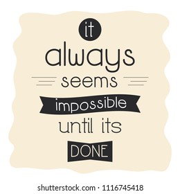Inspirational quote, motivation Typography pattern