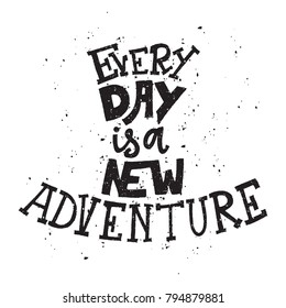 Inspirational quote From people to people.Hand lettering design element. Ink brush calligraphy. Vector illustration