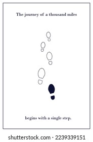 Inspirational Quote Tarot Card Design, Vector Illustration, Motivational